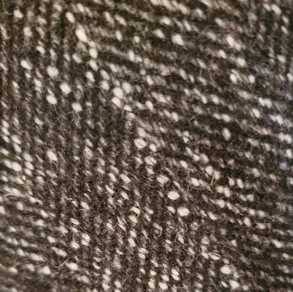 Cole Haan Signature Houndstooth Wool Blend Belted Trench Pea Coat Size 14 - Picture 9 of 9